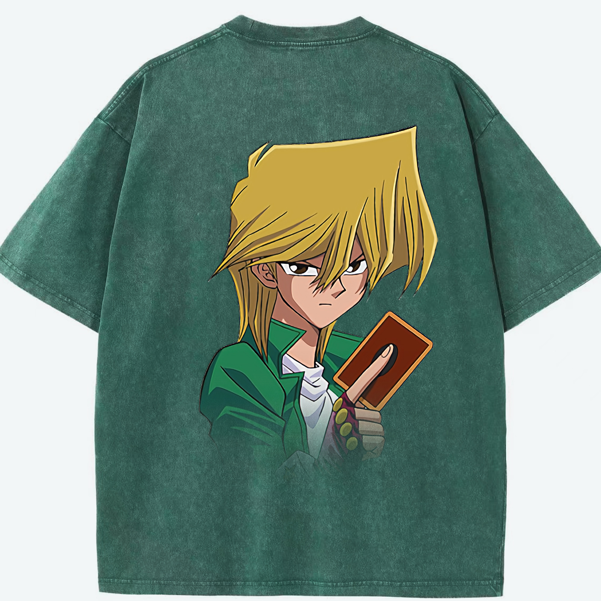 （画像用） 遊☆戯☆王 Yu-Gi-Oh! 綿100% ヴィンテージ風 半袖Tシャツ（背面プリント）